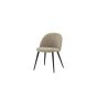 Zako eetkamerstoel - ruitpatroon - linnnenlook - beige