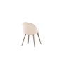 Zako eetkamerstoel - met naturel poot - velvet - beige