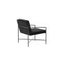 Nara fauteuil - velvet - zwart