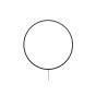 Mira ronde wandlamp - ø 100 cm - zwart