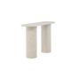Morel ovale sidetable - 130 cm - marmerlook