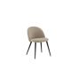 Zako eetkamerstoel - ruitpatroon - linnnenlook - beige