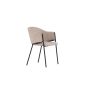 Eveline eetkamerstoel - velvet - beige