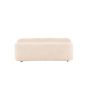 Chiara eetkamerbank - boucle - 160 cm - wit