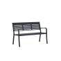 Layla tuinbank - 125 cm - zwart