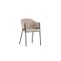 Eveline eetkamerstoel - velvet - beige