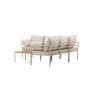 Jamal loungeset  - hoekbank en tafel - beige/zand