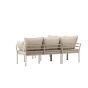 Jamal loungeset  - hoekbank en tafel - beige/zand
