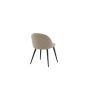 Zako eetkamerstoel - ruitpatroon - linnnenlook - beige