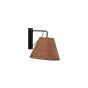 Nico wandlamp - rattan - naturel