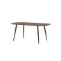 Viro deens ovale eettafel - 180 x 90 cm - donkerbruin