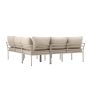 Jamal loungeset  - hoekbank en tafel - beige/zand