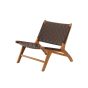 Veno fauteuil - lederlook - bruin
