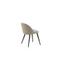 Zako eetkamerstoel - ruitpatroon - linnnenlook - beige