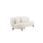 Daniele organische 3-zits bank - 224 cm - boucle - wit