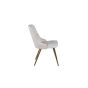 Zelano eetkamerstoel - gouden poot - velvet - beige
