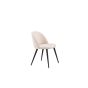 Zako eetkamerstoel - ruitpatroon - velvet - beige