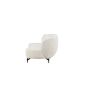 Daniele organische 3-zits bank - 224 cm - boucle - wit