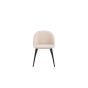 Zako eetkamerstoel - ruitpatroon - velvet - beige