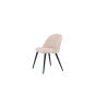 Zako eetkamerstoel - ruitpatroon - velvet - beige