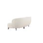 Daniele organische 3-zits bank - 224 cm - boucle - wit