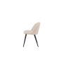 Zako eetkamerstoel - ruitpatroon - velvet - beige