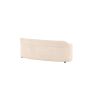 Chiara eetkamerbank - boucle - 160 cm - wit