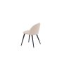 Zako eetkamerstoel - ruitpatroon - velvet - beige