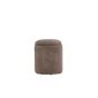 Zara poef - rib - bruin