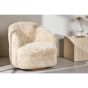 Mehta fauteuil - fake fur - beige