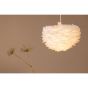 Rumi ronde hanglamp - ø 30 cm - witte veren
