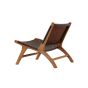 Veno fauteuil - lederlook - bruin