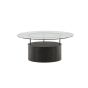 Donatella ronde salontafel - ø90 cm - glas
