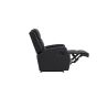 Pino verstelbare fauteuil - lederlook - zwart
