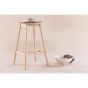 Nika barkruk 76 cm - rubberhout - naturel