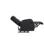 Pino verstelbare fauteuil - lederlook - zwart