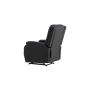 Pino verstelbare fauteuil - lederlook - zwart