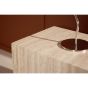 Franco rechthoekige salontafel - 35 x 25 cm - travertin look