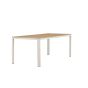 Mehmet tuintafel - 210 x 90 cm - beige/houtlook