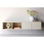 Niko hangend tv-meubel - whitewash