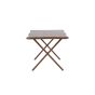 Malik organische eettafel - 180 x 90 cm - walnootlook