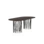 Seko deens ovale eettafel - 220 x 100 cm - mokka