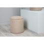 Zara poef - teddy - beige