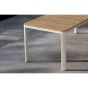 Mehmet tuintafel - 210 x 90 cm - beige/houtlook