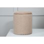 Zara poef - teddy - beige