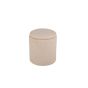 Zara poef - teddy - beige