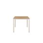 Mehmet tuintafel - 210 x 90 cm - beige/houtlook