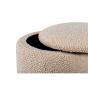Zara poef - teddy - beige