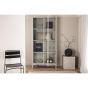 Salvo vitrinekast - 90 x 190 cm - beige