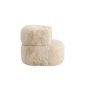 Sofia fauteuil - fake fur - off white